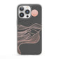 Abstract Sunset iPhone 13 Pro Clear Bumper Case