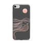Abstract Sunset iPhone 7 Bumper Case on Silver iPhone