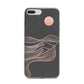 Abstract Sunset iPhone 7 Plus Bumper Case on Silver iPhone
