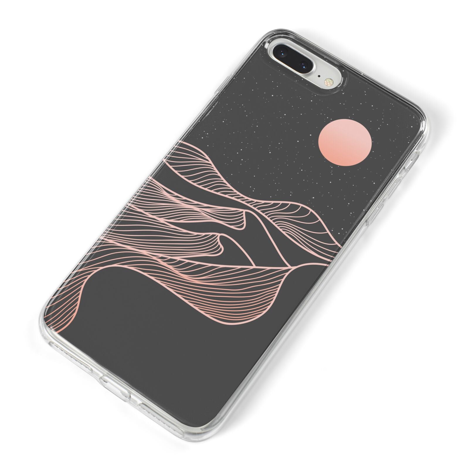 Abstract Sunset iPhone 8 Plus Bumper Case on Silver iPhone Alternative Image