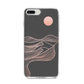 Abstract Sunset iPhone 8 Plus Bumper Case on Silver iPhone