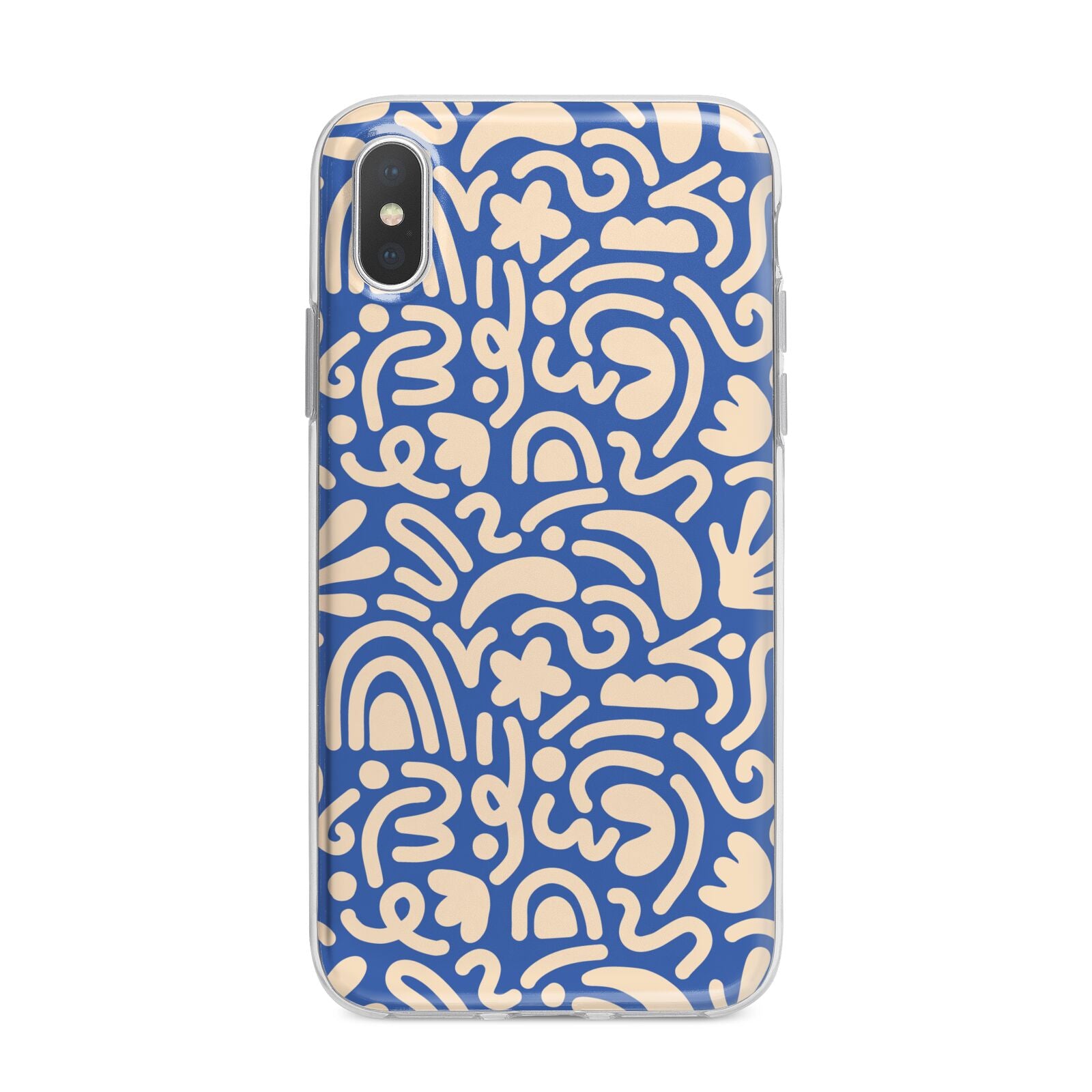 Abstract iPhone X Bumper Case on Silver iPhone Alternative Image 1