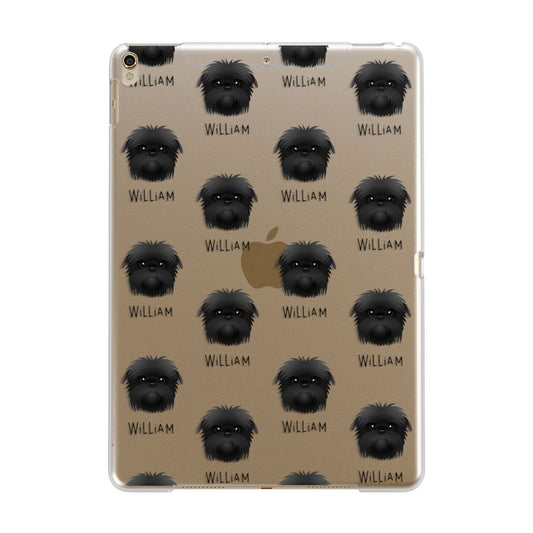 Affenpinscher Icon with Name Apple iPad Gold Case