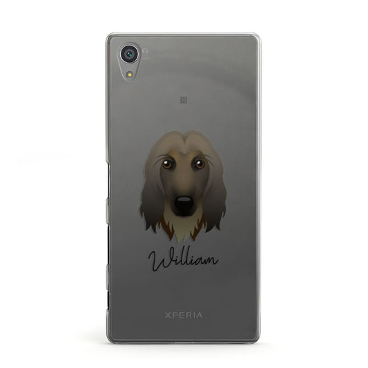Afghan Hound Personalised Sony Xperia Case