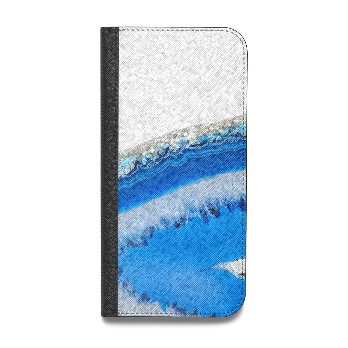 Agate Blue Vegan Leather Flip Samsung Case