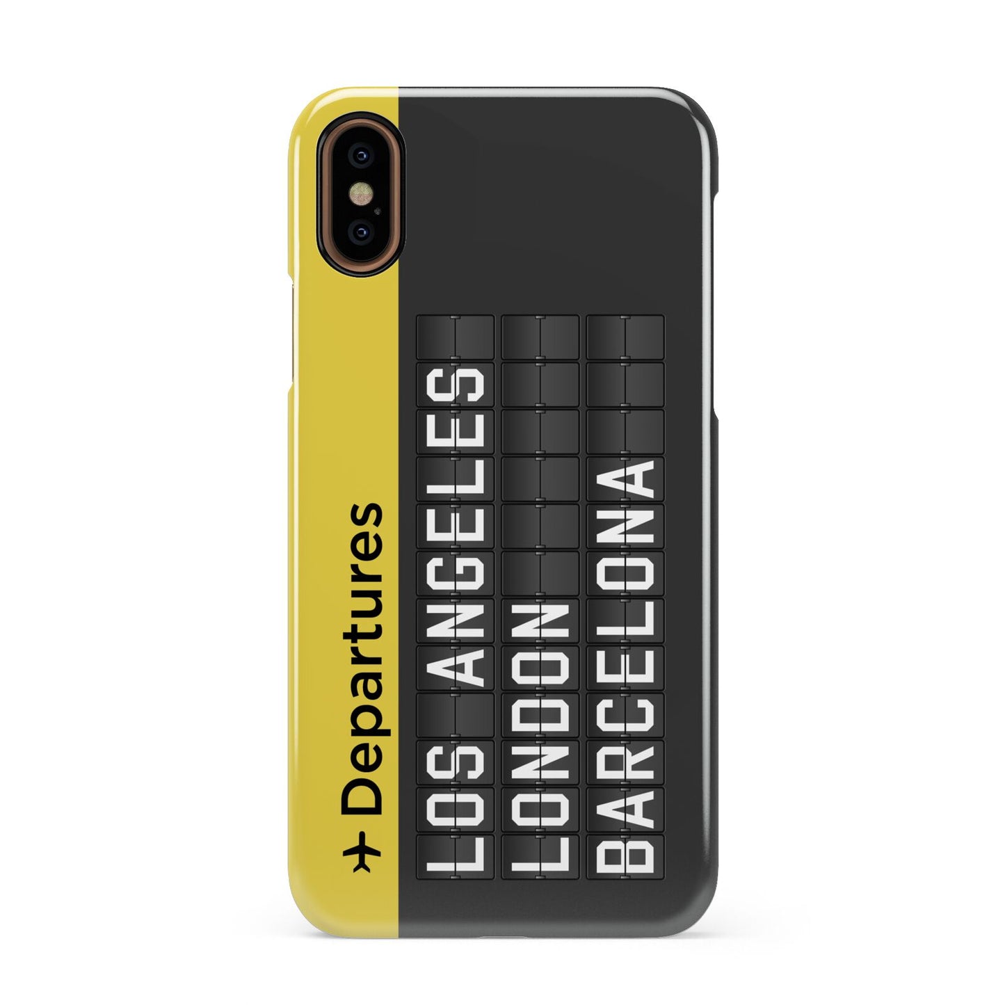 Airport Departures Board Apple iPhone XS 3D Snap Case