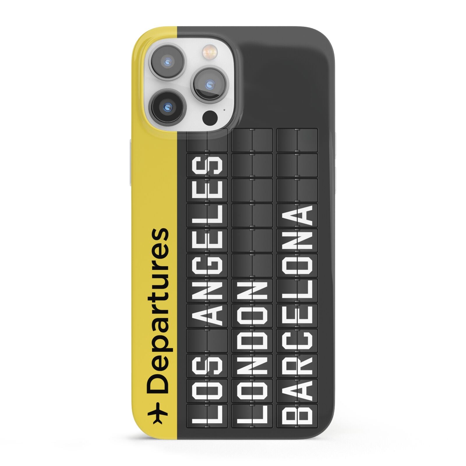 Airport Departures Board iPhone 13 Pro Max Full Wrap 3D Snap Case