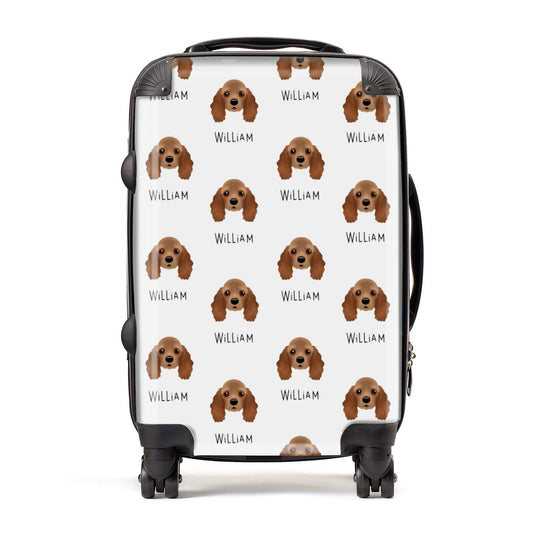 American Cocker Spaniel Icon with Name Suitcase