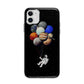 Astronaut Planet Balloons Apple iPhone 11 in White with Bumper Case