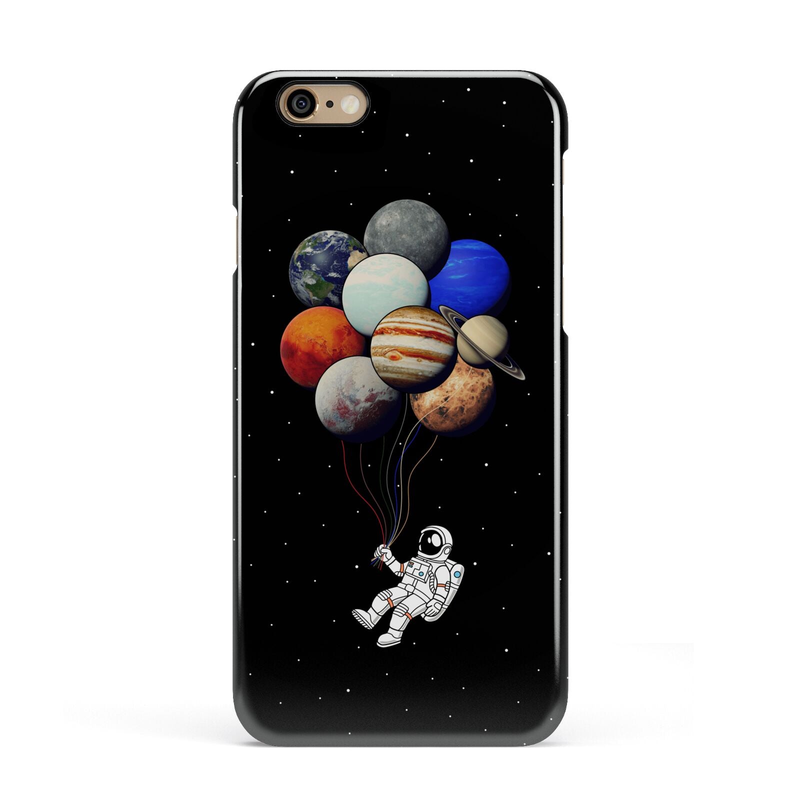 Astronaut Planet Balloons Apple iPhone 6 3D Snap Case
