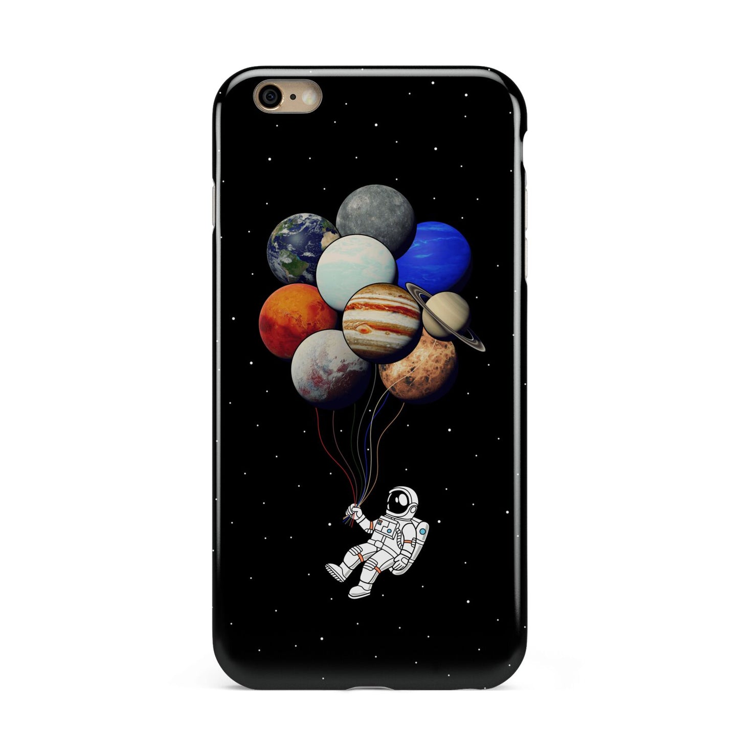 Astronaut Planet Balloons Apple iPhone 6 Plus 3D Tough Case