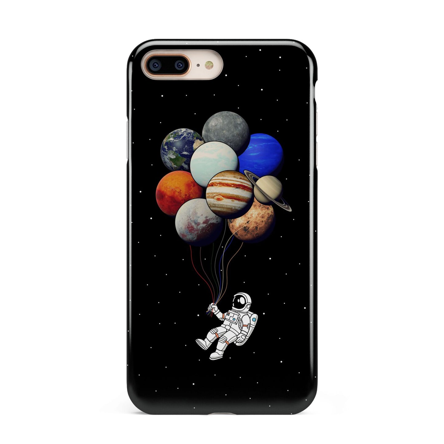 Astronaut Planet Balloons Apple iPhone 7 8 Plus 3D Tough Case