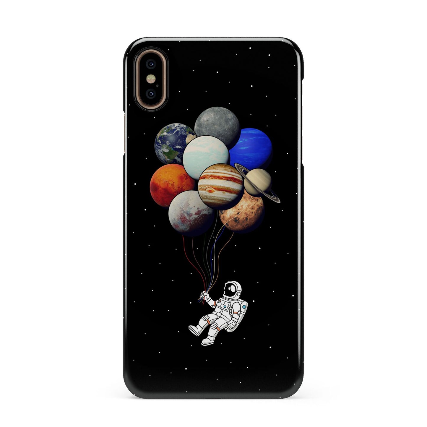 Astronaut Planet Balloons Apple iPhone Xs Max 3D Snap Case