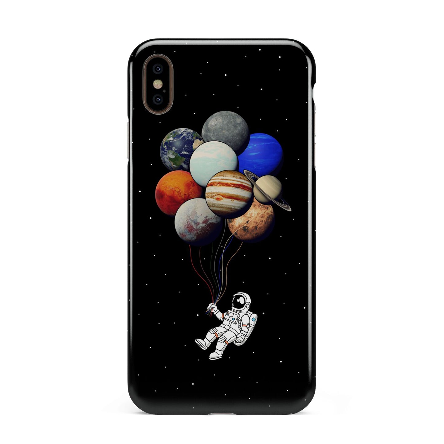 Astronaut Planet Balloons Apple iPhone Xs Max 3D Tough Case