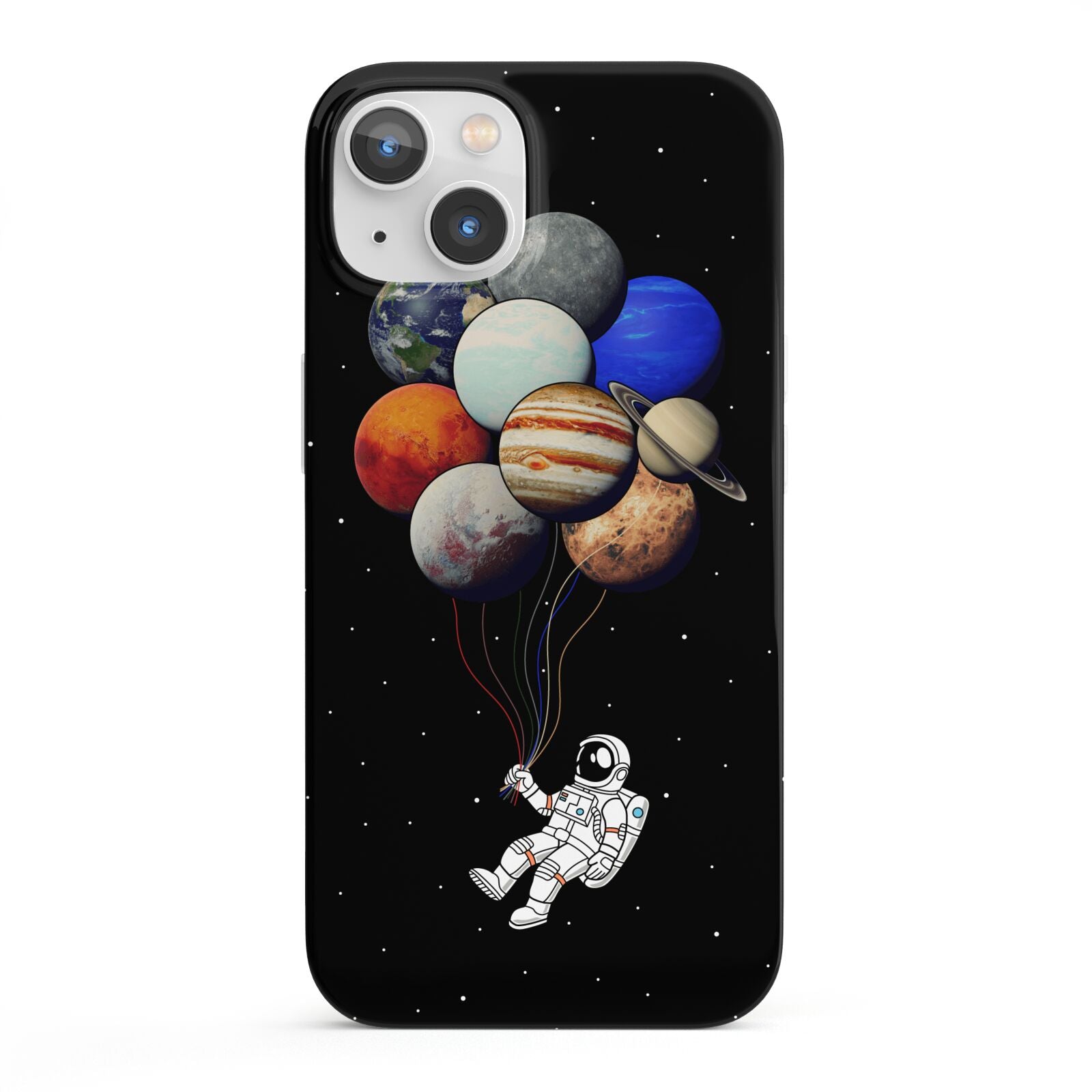 Astronaut Planet Balloons iPhone 13 Full Wrap 3D Snap Case
