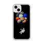 Astronaut Planet Balloons iPhone 14 Plus Clear Tough Case Starlight