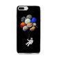 Astronaut Planet Balloons iPhone 8 Plus Bumper Case on Silver iPhone