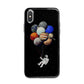 Astronaut Planet Balloons iPhone X Bumper Case on Silver iPhone Alternative Image 1