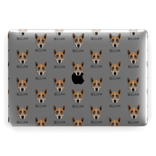 Australian Cattle Dog Icon with Name Apple MacBook Case