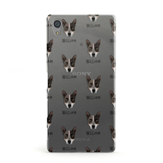Australian Cattle Dog Icon with Name Sony Xperia Case