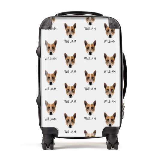 Australian Cattle Dog Icon with Name Suitcase