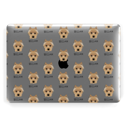 Australian Terrier Icon with Name Apple MacBook Case
