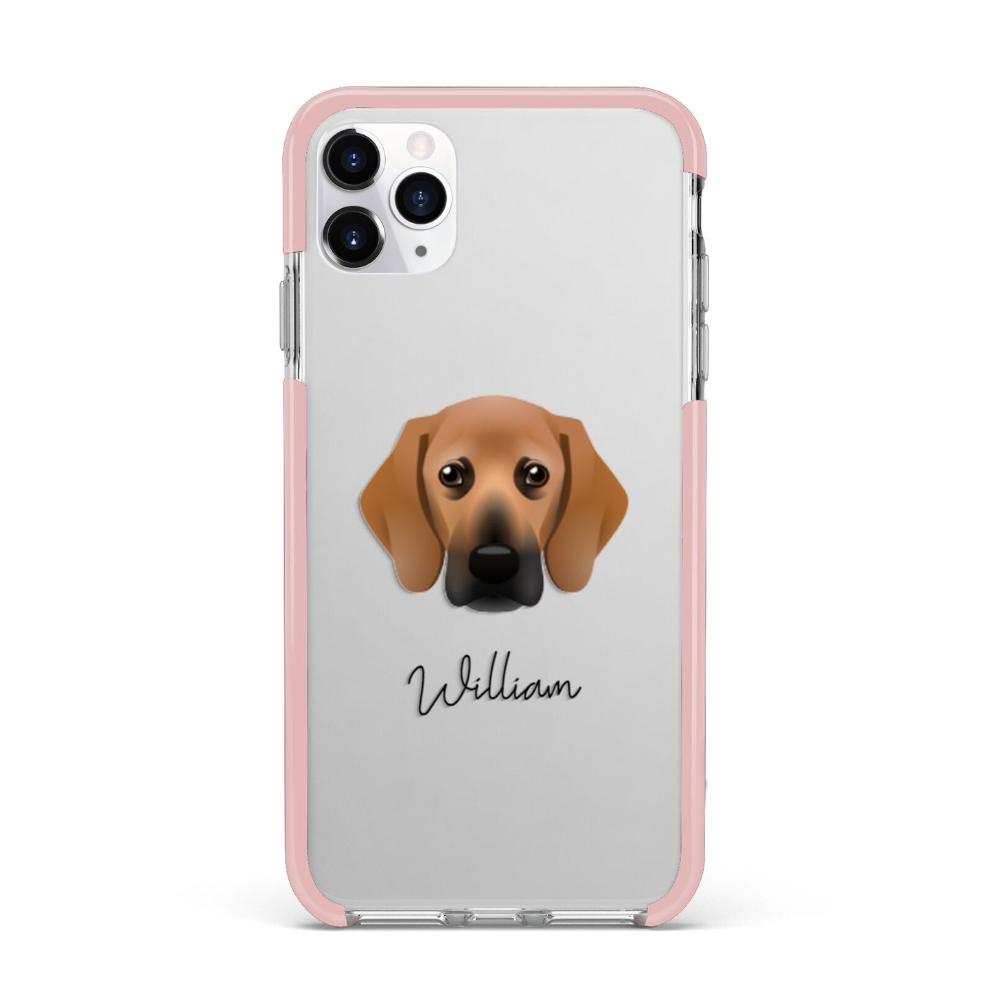 Bassugg Personalised iPhone 11 Pro Max Impact Pink Edge Case