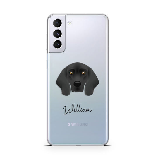 Bavarian Mountain Hound Personalised Samsung S21 Plus Phone Case