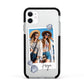 Beach Photo Apple iPhone 11 in White with Black Impact Case