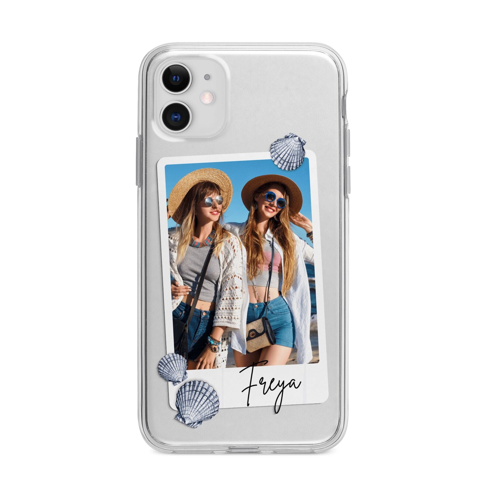Beach Photo Apple iPhone 11 in White with Bumper Case