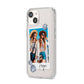 Beach Photo iPhone 14 Clear Tough Case Starlight Angled Image