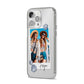 Beach Photo iPhone 14 Pro Max Clear Tough Case Silver Angled Image