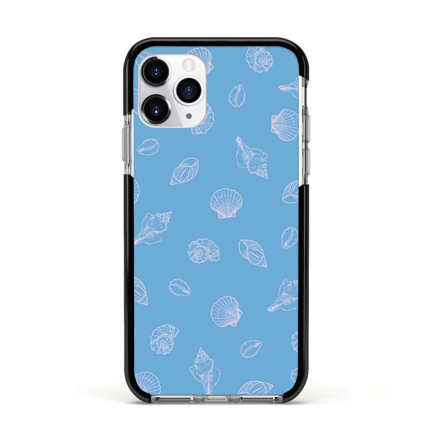 Beach Shell Apple iPhone 11 Pro in Silver with Black Impact Case