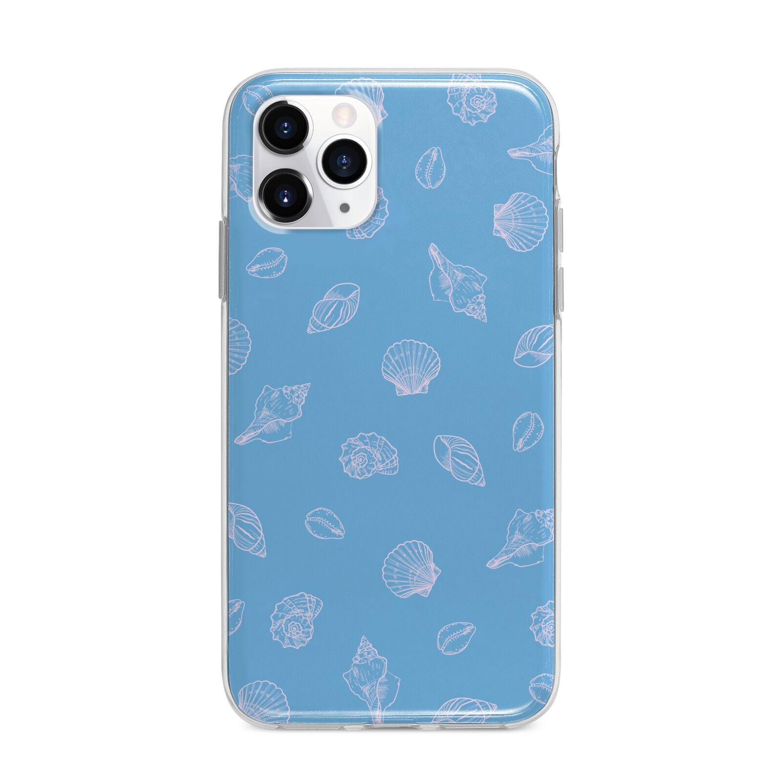 Beach Shell Apple iPhone 11 Pro in Silver with Bumper Case