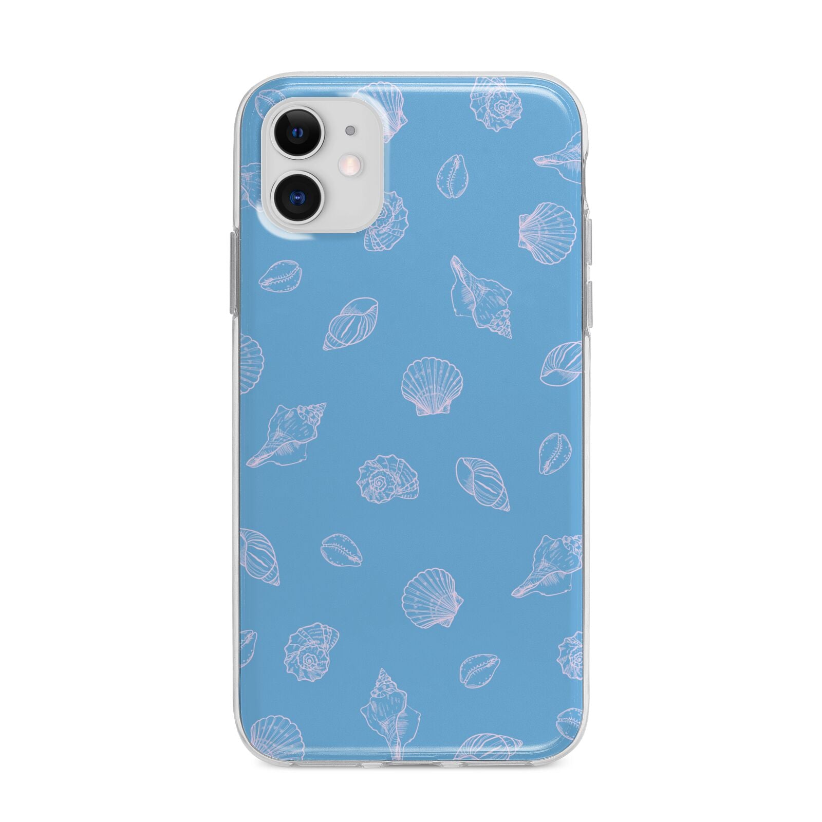 Beach Shell Apple iPhone 11 in White with Bumper Case