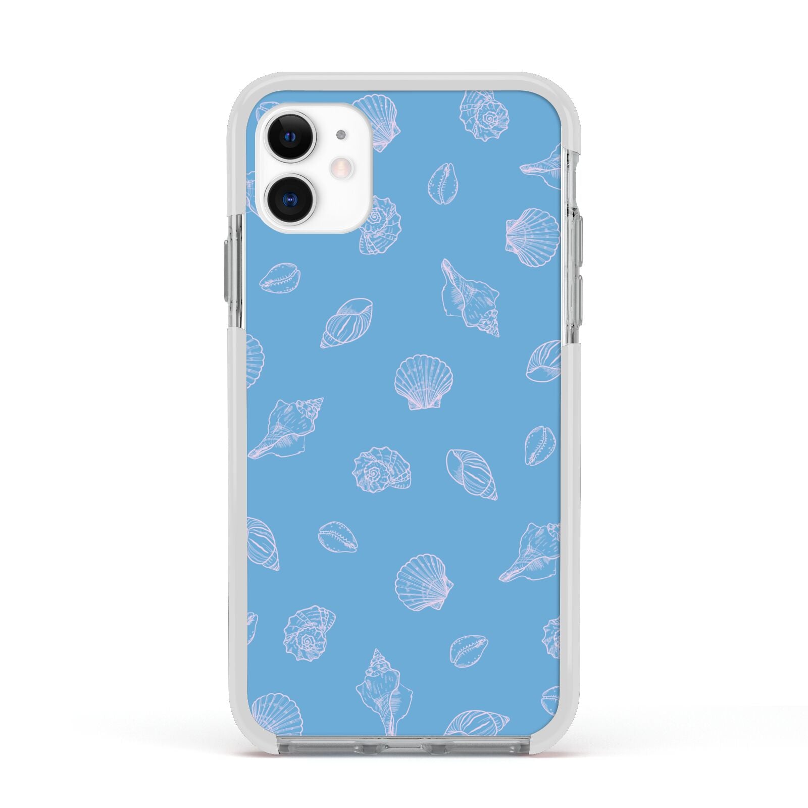 Beach Shell Apple iPhone 11 in White with White Impact Case