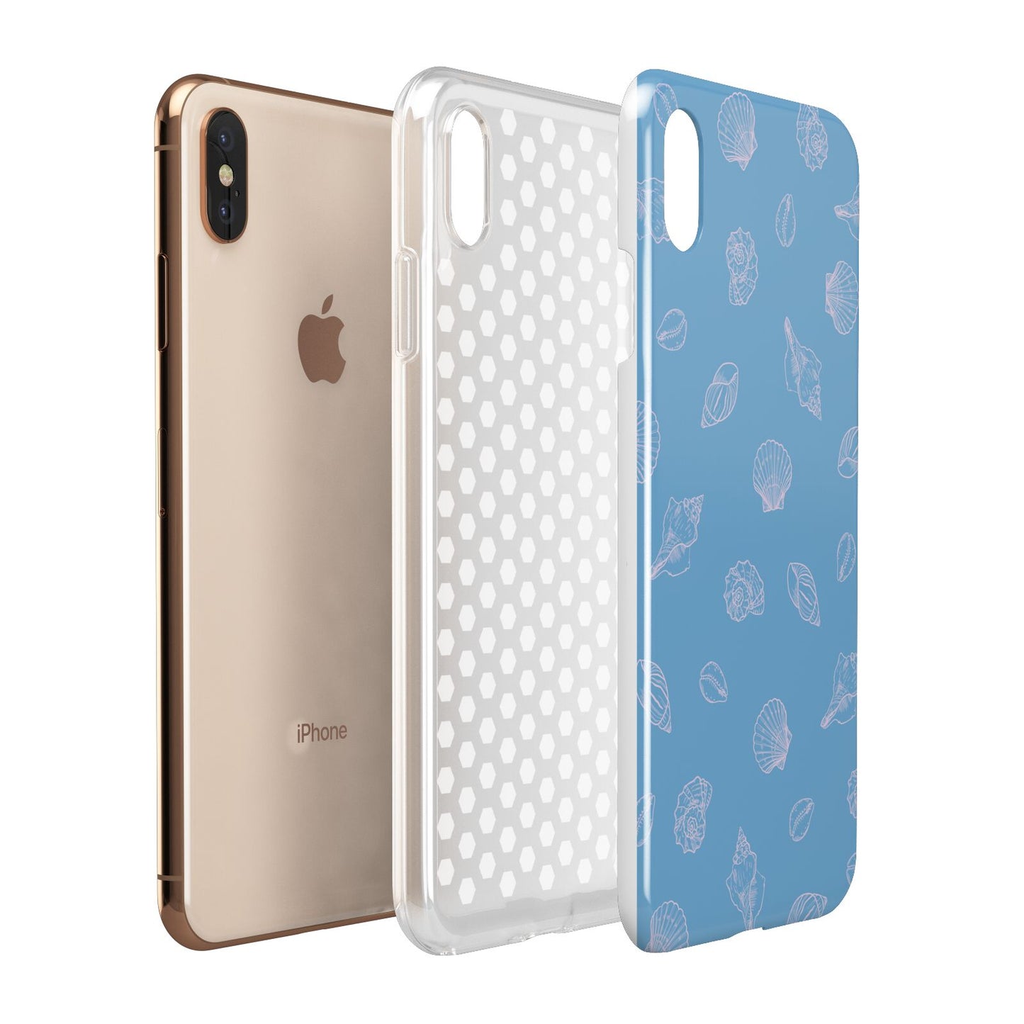 Beach Shell Apple iPhone Xs Max 3D Tough Case Expanded View