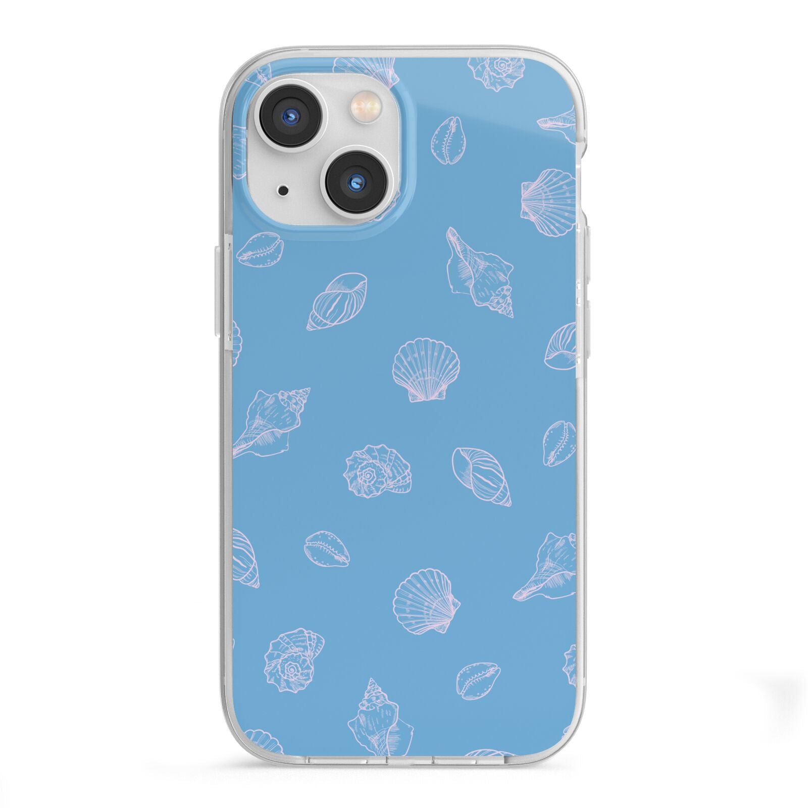 Beach Shell iPhone 13 Mini TPU Impact Case with White Edges