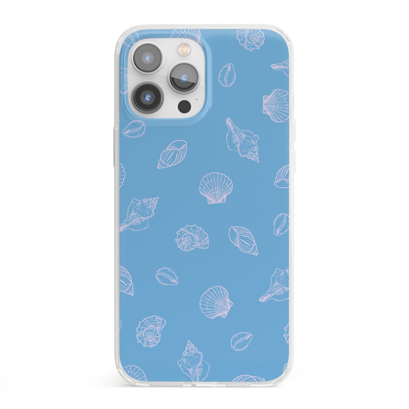 Beach Shell iPhone 13 Pro Max Clear Bumper Case