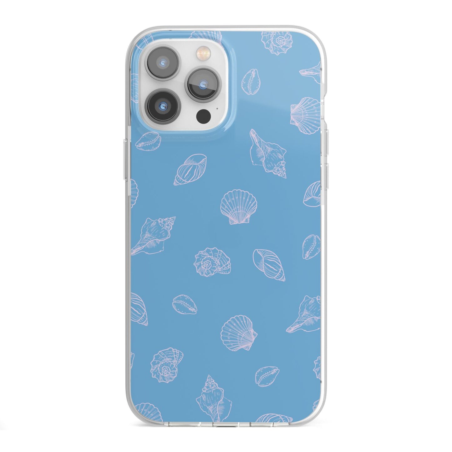 Beach Shell iPhone 13 Pro Max TPU Impact Case with White Edges