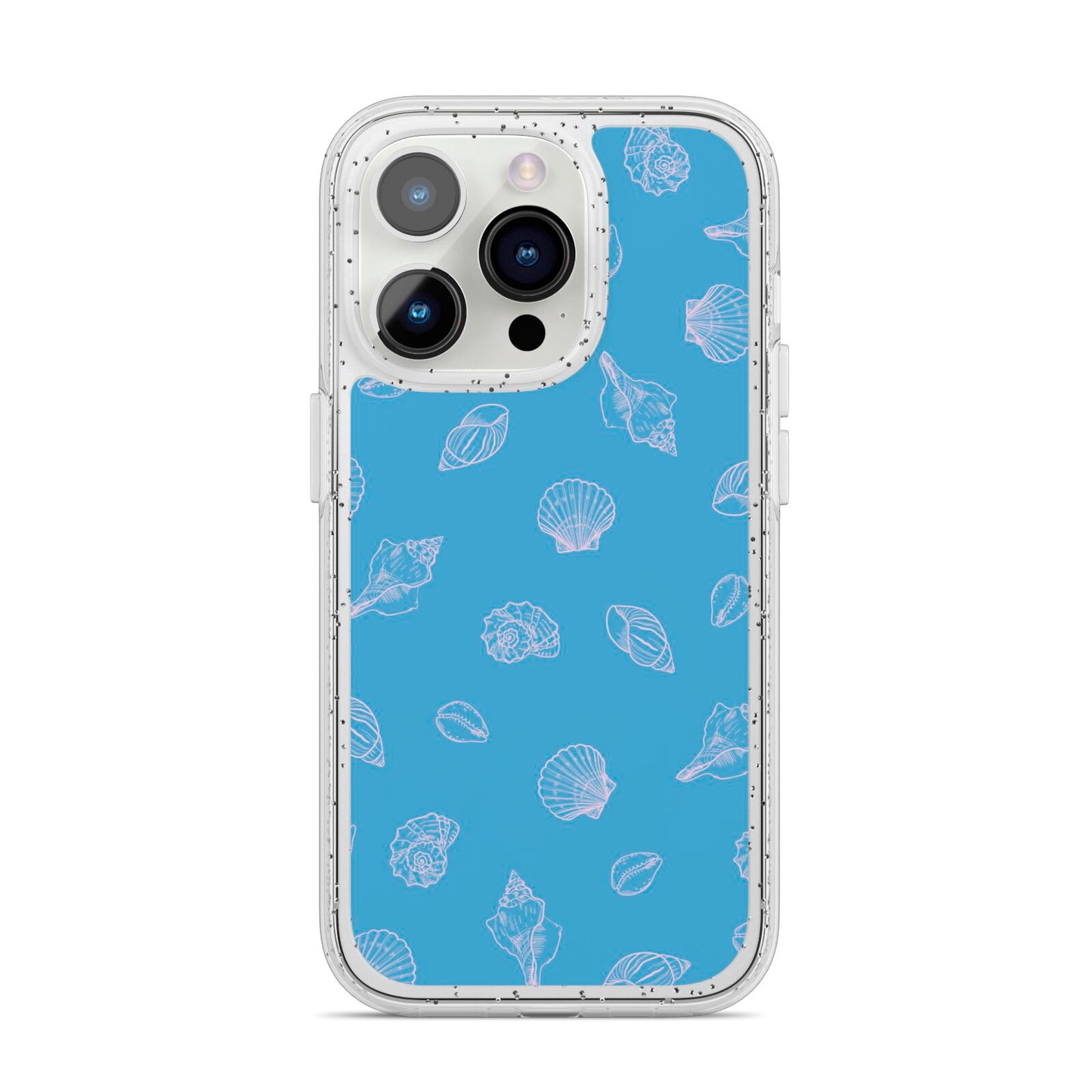 Beach Shell iPhone 14 Pro Glitter Tough Case Silver