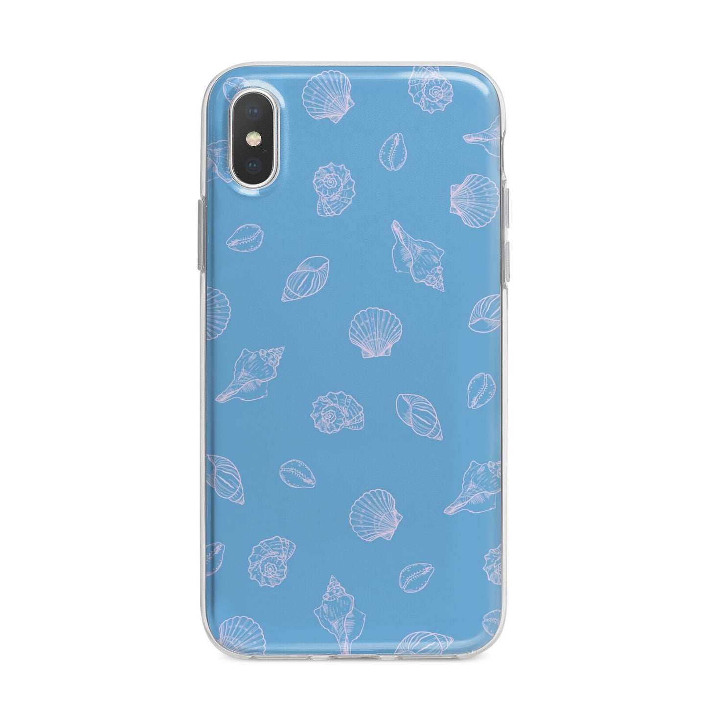 Beach Shell iPhone X Bumper Case on Silver iPhone Alternative Image 1
