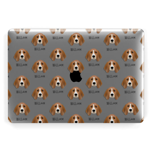 Beagle Icon with Name Apple MacBook Case