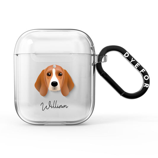 Beagle Personalised AirPods Clear Case