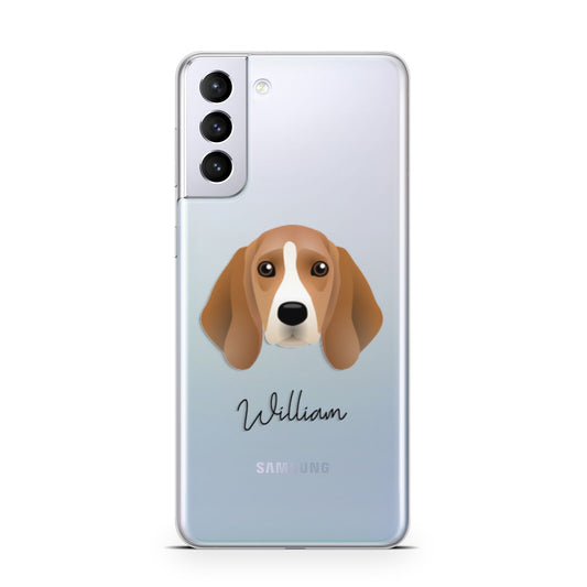 Beagle Personalised Samsung S21 Plus Phone Case