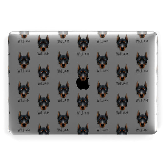 Beauceron Icon with Name Apple MacBook Case