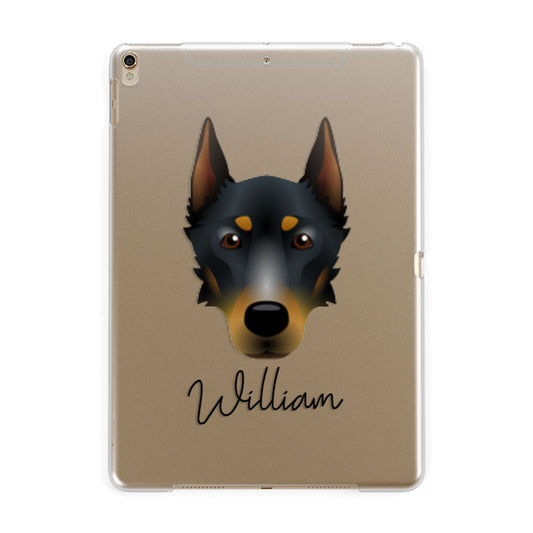 Beauceron Personalised Apple iPad Gold Case