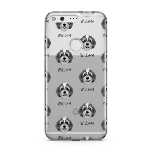 Bernedoodle Icon with Name Google Pixel Case