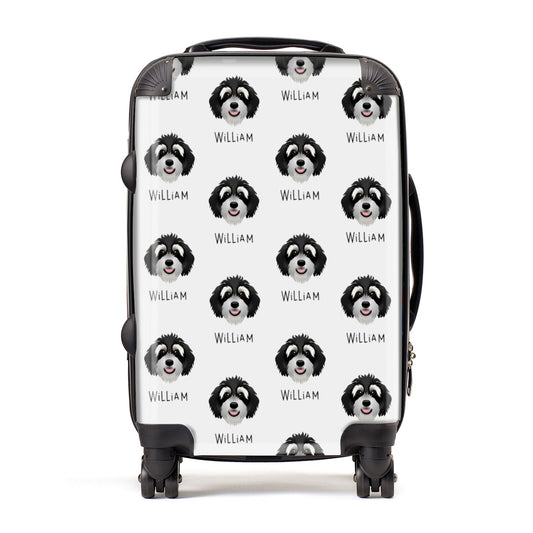 Bernedoodle Icon with Name Suitcase