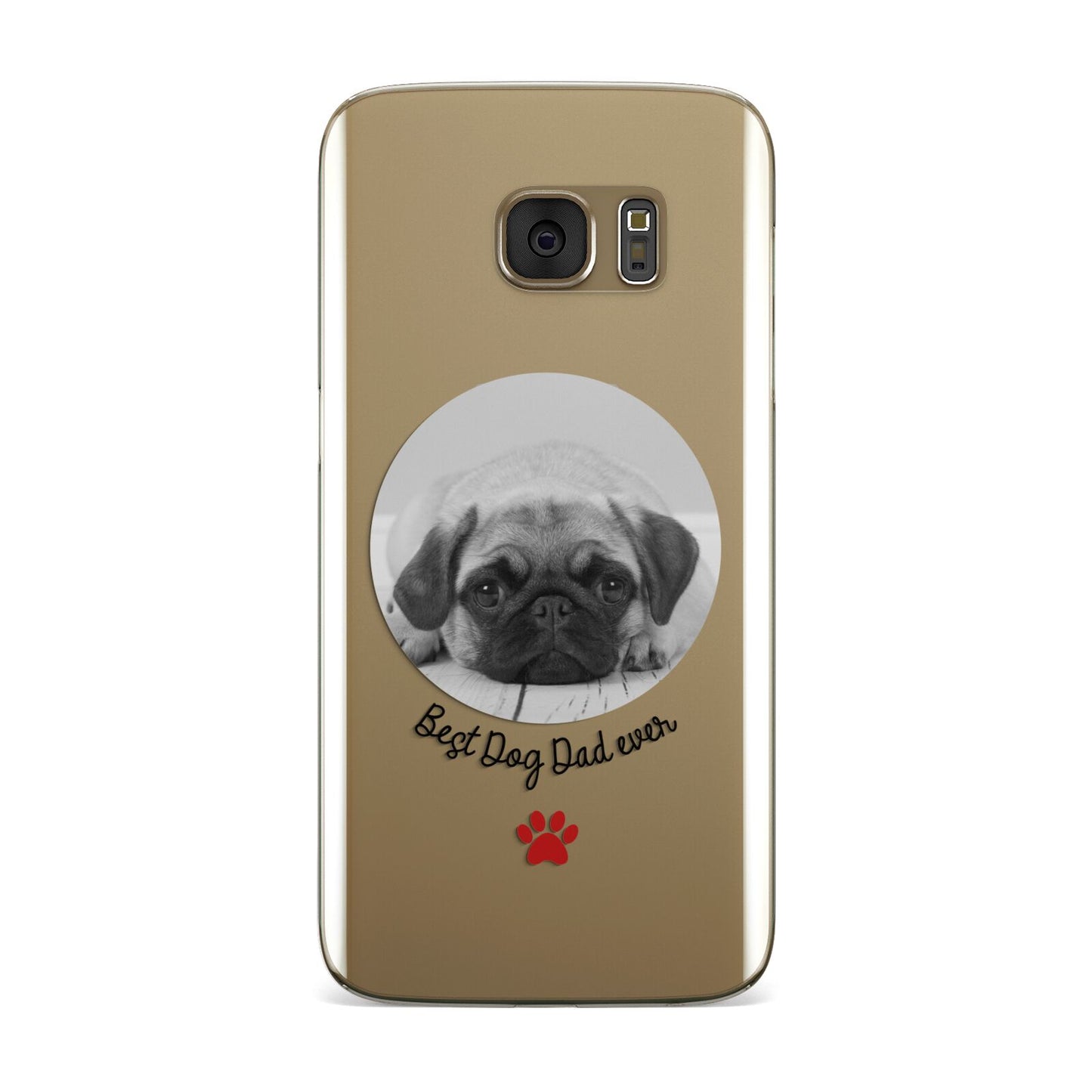 Best Dog Dad Ever Photo Upload Samsung Galaxy Case